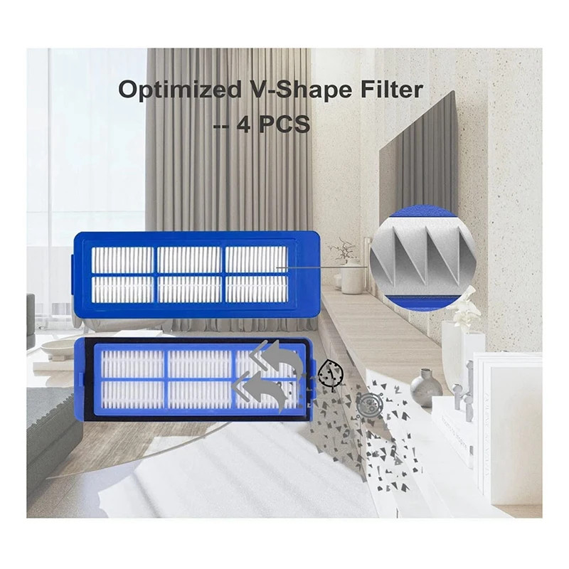 Replacement Parts Main Brush Side Brush HEPA Filter For Eufy Robovac 11S Max 15C Max Robotic Vacuum Cleaner Accessories