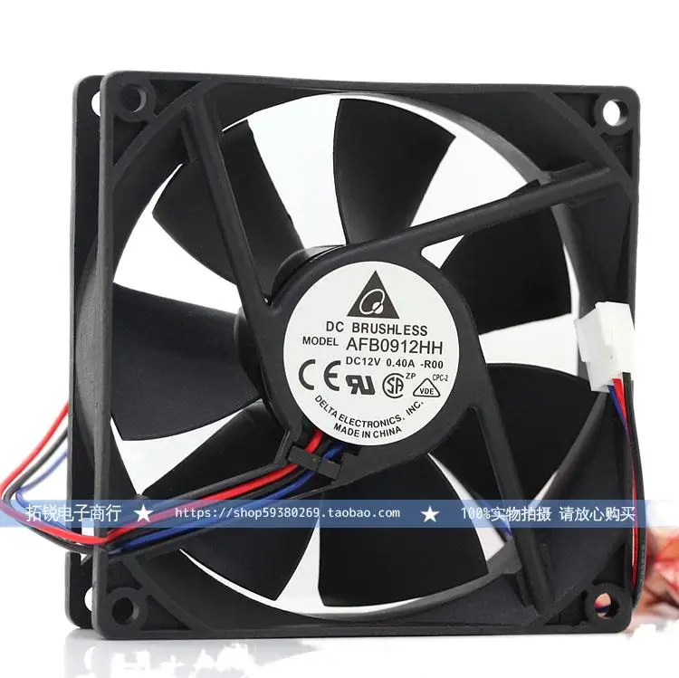 

Delta Delta AFB0912HH-FOO 0.40A 12V 9 9025 Double Ball Max Airflow Rate Fan