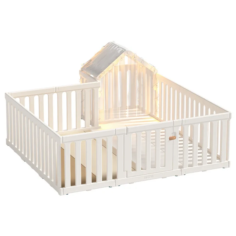 White High Quality Kids Playpen Multifunctional Playpens Plastic Baby Playpen With Playhouse