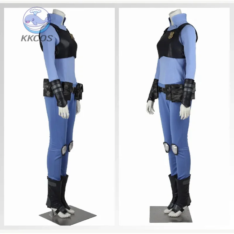 أنيمي Zootopiaa جودي الأرنب زي تأثيري هالوين ملابس للحفلات تمويه الكرتون حديقة الحيوان الملابس السراويل سترة للنساء KKCos #5