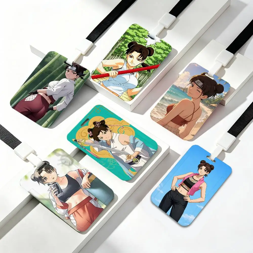

Tenten Naruto ID Card Holder Badge Holders Lanyard Business Exhibit School Strap Neck Hang