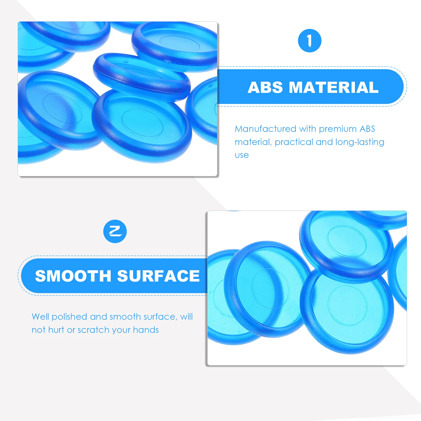 44 Uds. Anillos de encuadernación, discos Abs para planificadores de libretas Diy, anillo a presión de hojas sueltas, hebillas de encuadernación de plástico redondas, encuadernación de oficina