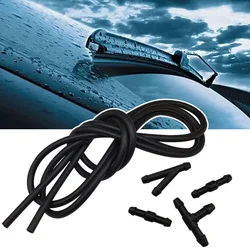 1M Rubber Plastic Car Windshield Wiper Washer Jet Tube Pipe+Hose Connectors T For Nozzle Pump Car Accessories Hight Quailtly