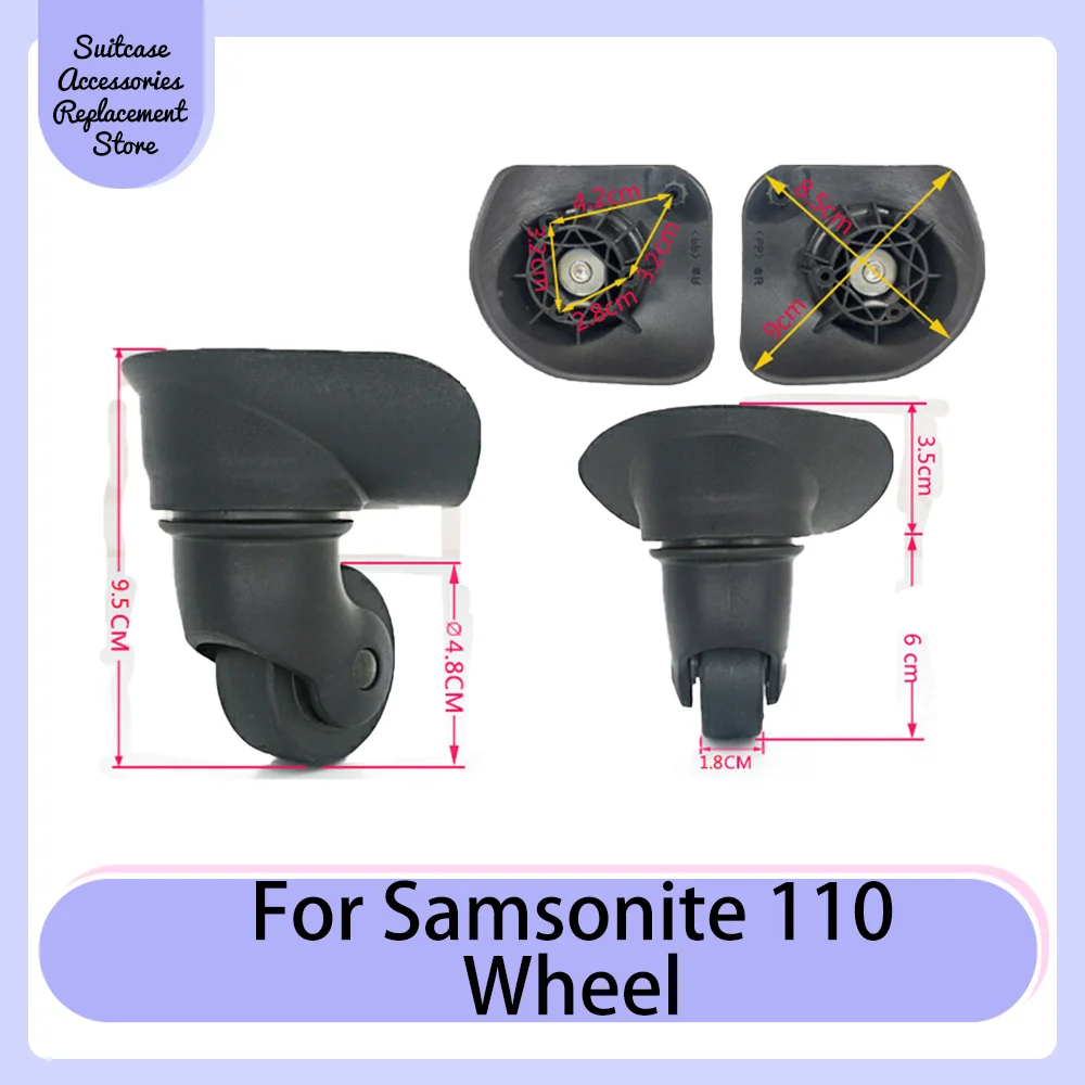 ล้อรถอุปกรณ์เสริมสำหรับ Samsonite 110กระเป๋าเดินทาง, ล้อหมุนได้เสียงเงียบและดูดซับแรงกระแทกใช้ได้ทั่วไป