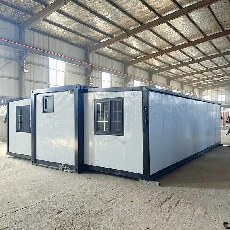 2 Bedroom Prefabricated 20Ft 40Ft Expandable Container House Prefab Living Villa Folding Portable Mobile Tiny Home for Australia