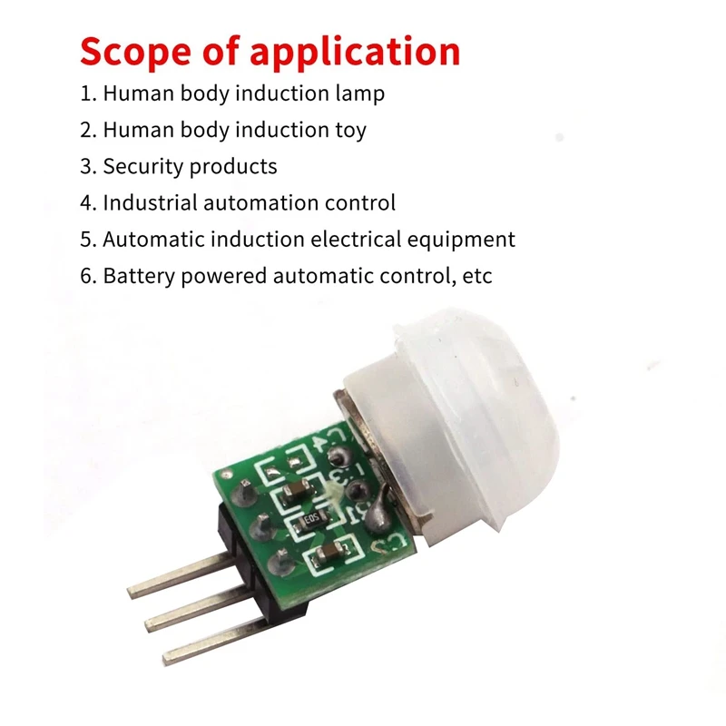 Módulo de Sensor de movimiento humano, Sensor infrarrojo, Sensor Manual IR, 8 piezas, AM312