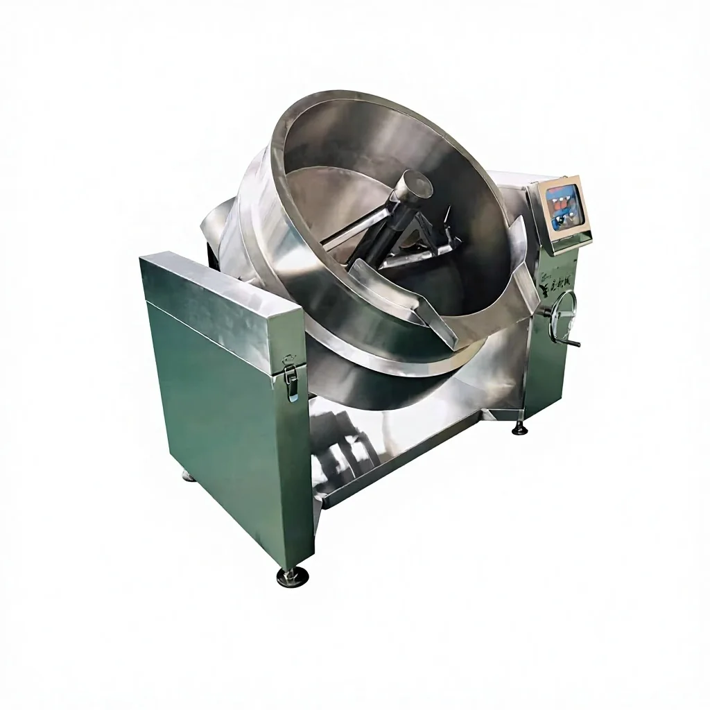 Tilting Process Kettle With Scraped Surface Agitator - Thermal Oil/Steam Jacketed For Consistent Cooking Of Viscous Products