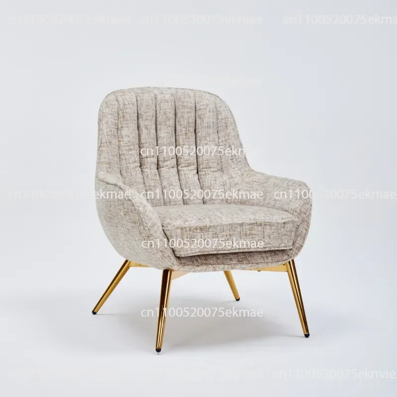 Modern Tufted Metal Dining Chair with Velvet Upholstery for Dining Room, Bedroom, Living Room or Home Office