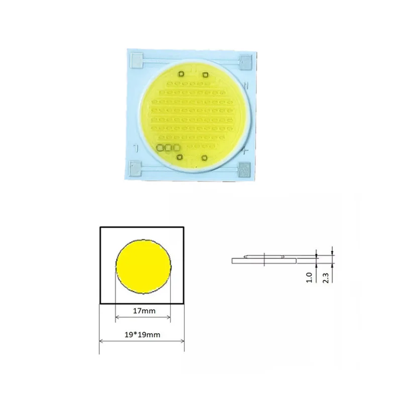 Chip de luz LED COB AC220V ac1414 3w/5w/7w/9w 1919 sin conductor 12w 15w 20w 30w, Bombilla IC inteligente, blanco frío, cálido, alto voltaje