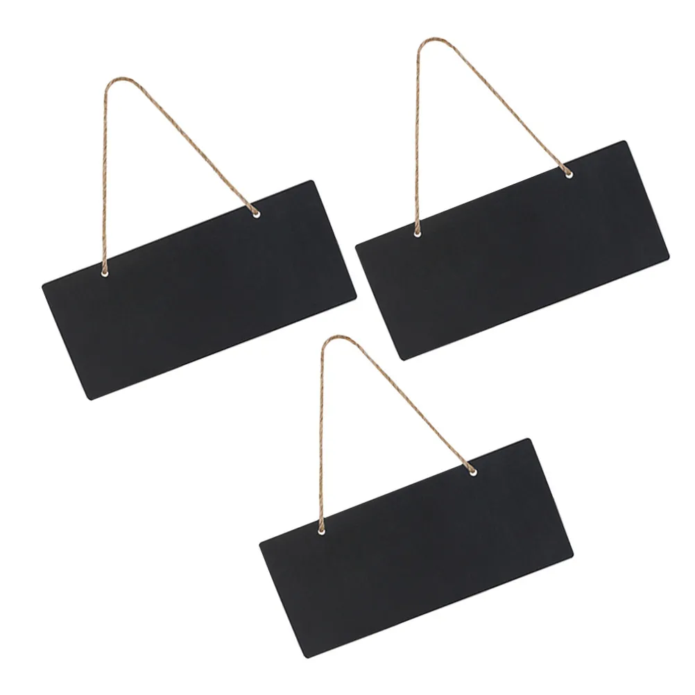 1Set Portable Hanging Chalkboard Wooden Blackboard Small Engaged Vacant Door Sign Flower Store Price Tag Decorative Message