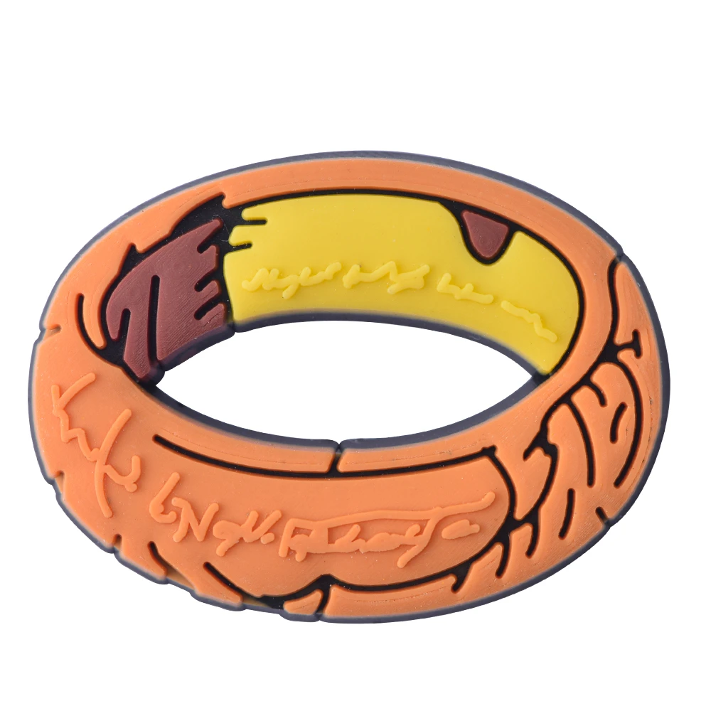 Ring Film Schoen Bedels Decoratie Voor Kinderen Jongens Meisjes Vrouwen Mannen Pvc Polsband Sandalen Clog Accessoires Party Gunst