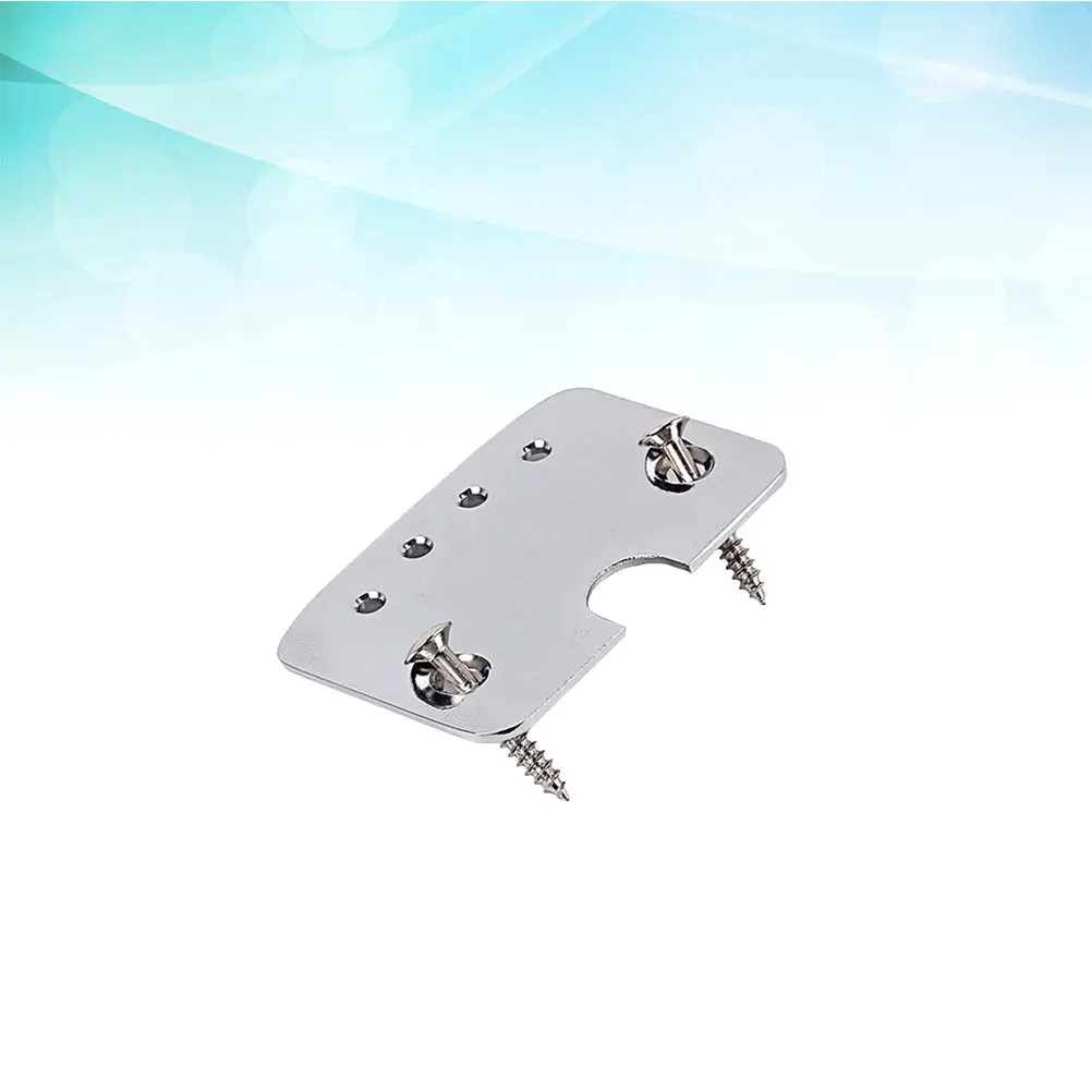4 String Tailpiece for Cigar Box Guitar Electric Guitar Silver Metal Tailpiece with Mounting Screws Fast String Change Enhanced
