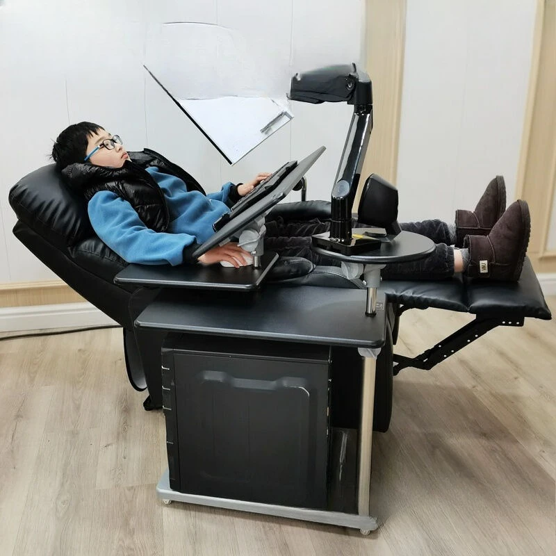 e-sports cabin, double e-sports table and chair set, space capsule bedside computer table