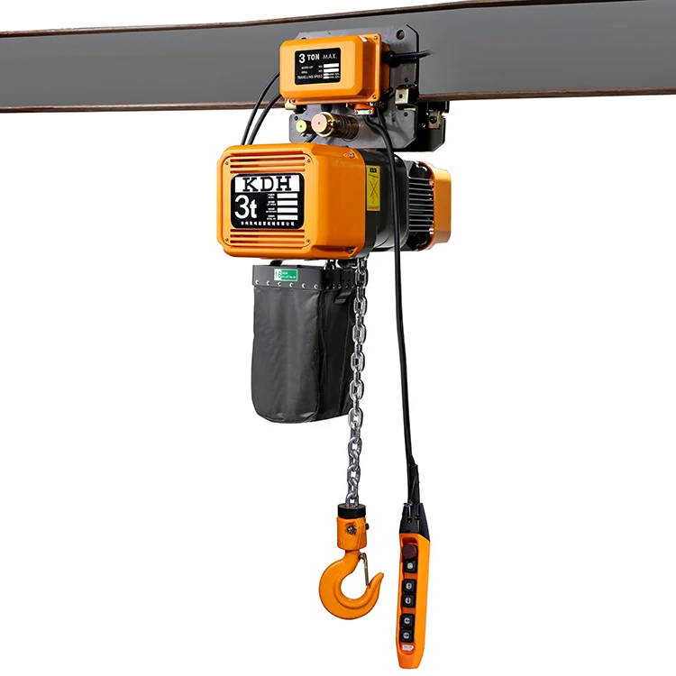 3 Ton 3000Kg Electric Cable Wire Rope Hoist Indoor Lifting Crane