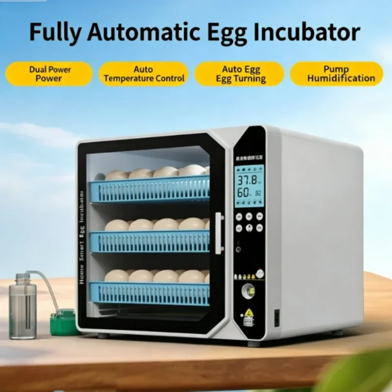 Multi‑Layer Large‑Capacity Fully‑Automatic Egg Incubator LCD Smart Temp‑Humidity Controlled Hatching Apparatus