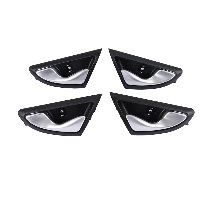 دائم-4 قطعة مقبض الباب الداخلي للسيارة مقابض المقبض مفتوحة ل JAC J3 J3S Turin 2009-2015 6105230U8010 6105240U8010 ماتي الفضة