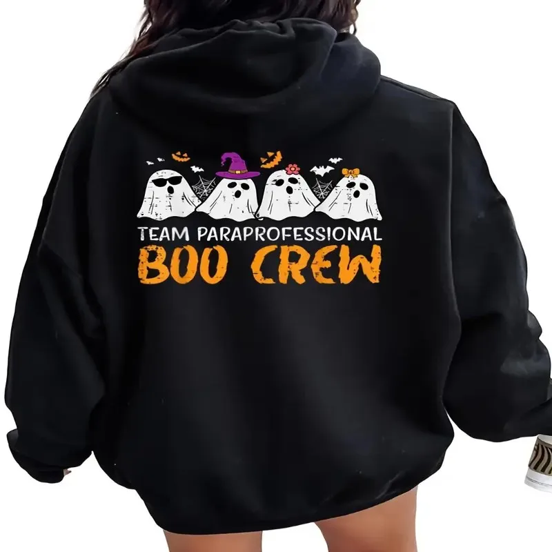 

Зима-Осень, женская одежда больших размеров, женский свитшот большого размера, команда на Хэллоуин, парапфифессиональная дышащая ткань, комфорт Y2k