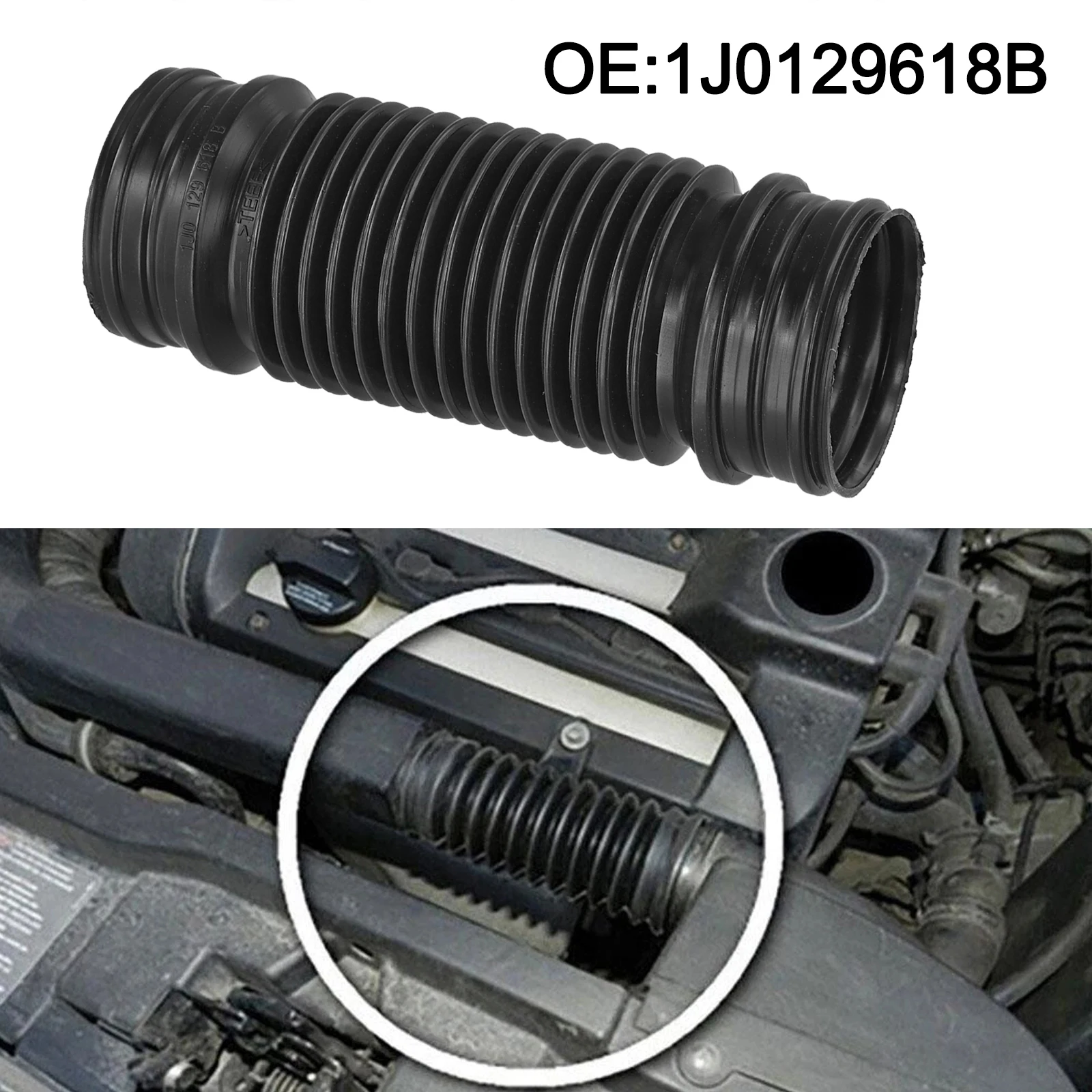 Manguera de entrada de aire para Golf 4 IV para Bora 1J0129618B Estándar OEM Se adapta a códigos de motor específicos Rendimiento confiable