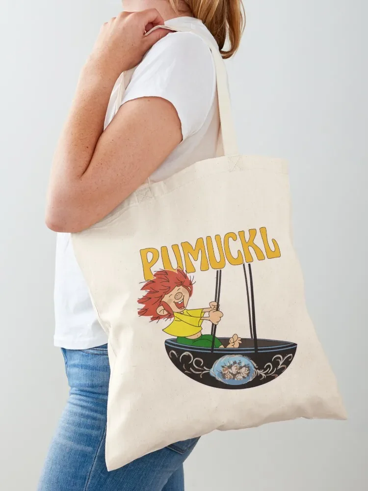 Pumuckl swing Tote Bag reusable grocery bags Gift bag hand bag canvas tote