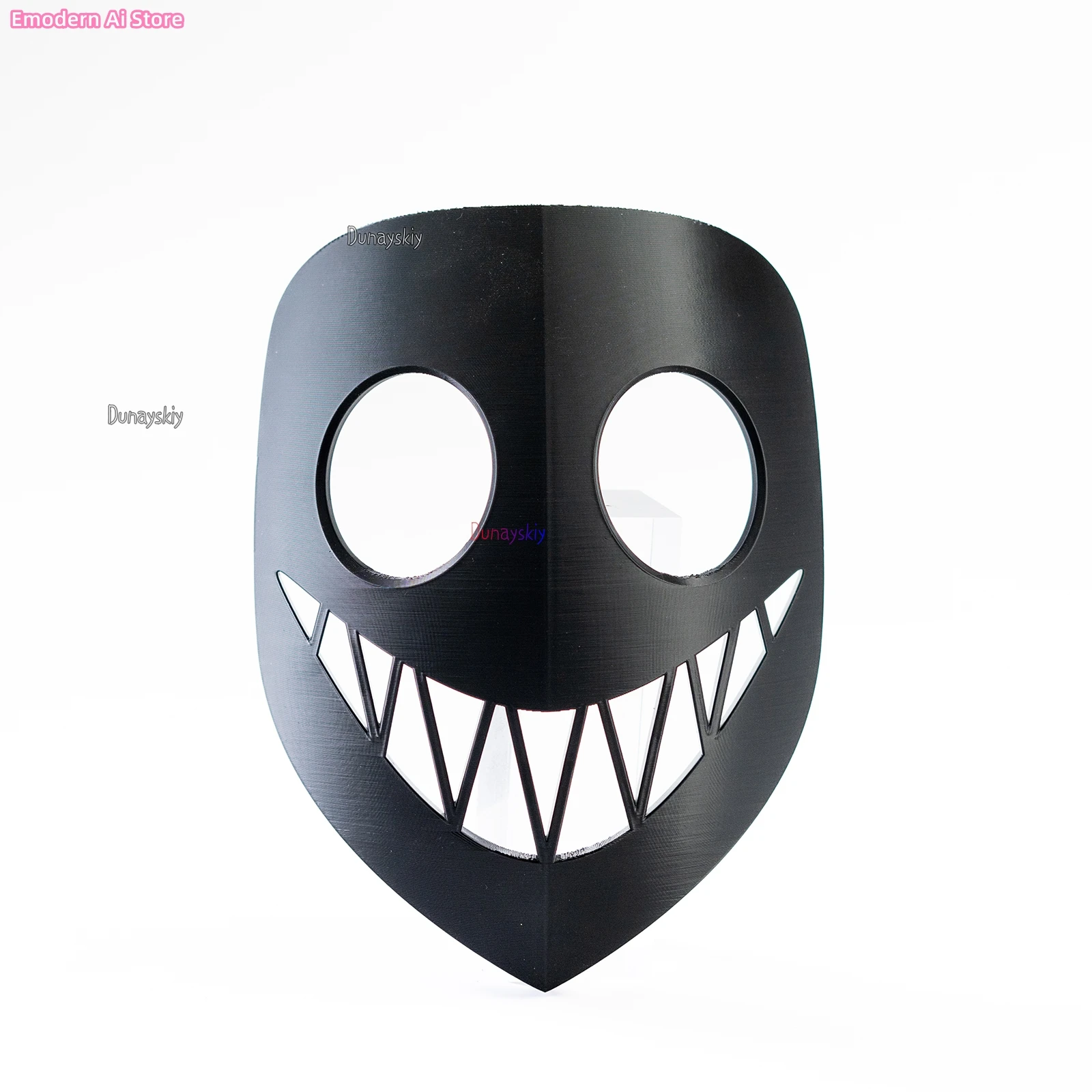 قناع مطبوع ثلاثي الأبعاد رعب Helluva Boss Alastor قناع لعب الأدوار التأثيري الدعامة مزورة بالكامل ومطلية للهالوين