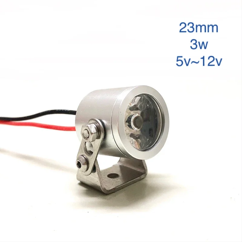 1PCS LED Light 1W/3W Spotlight with Bracket for 1/10 RC Crawler Car Traxxas TRX4 Defender AXIAL SCX10 III 90046 RC4WD