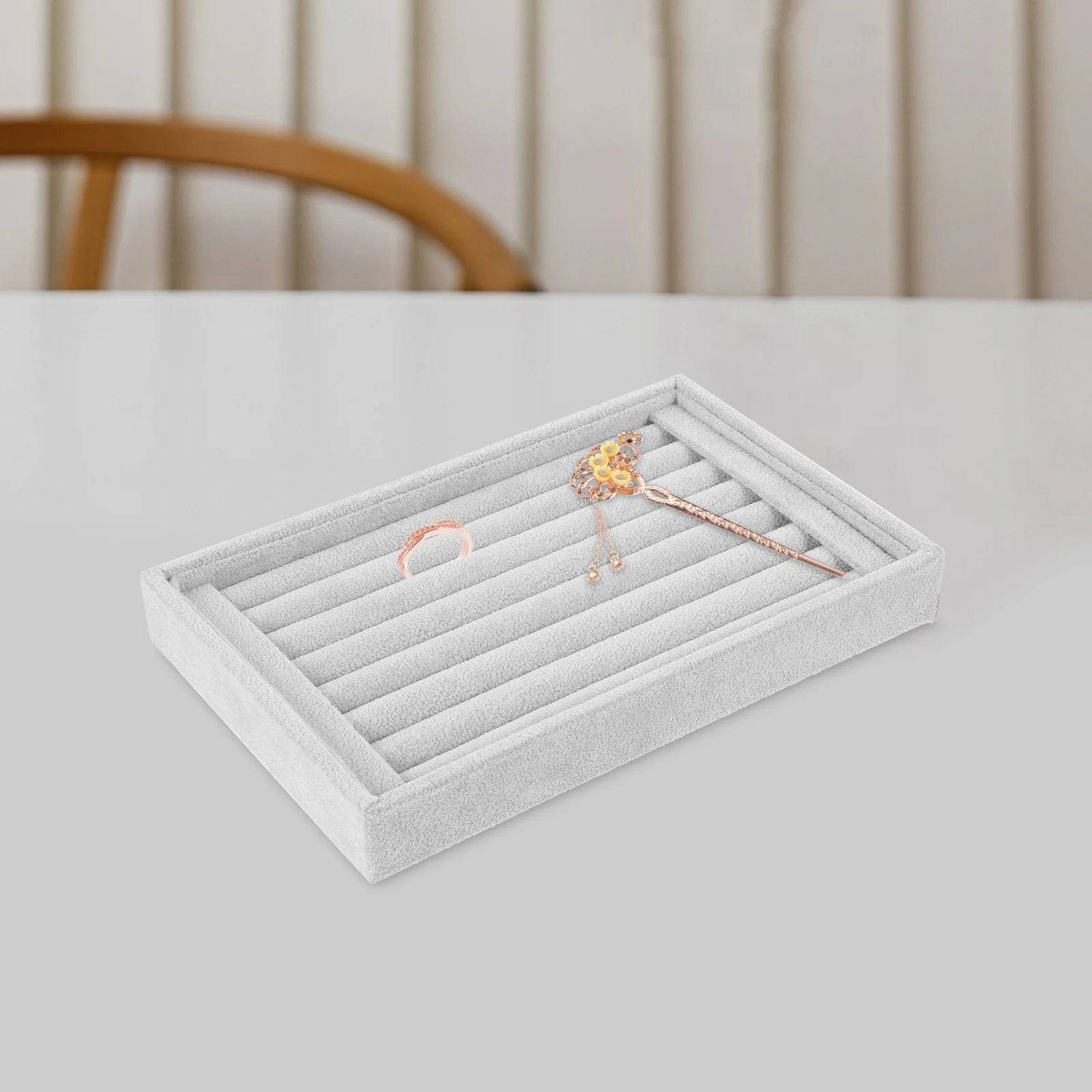 

Ring Tray Padded Jewelry Organizer Storage Holder For Rings Earrings Pin Pin Display Board Board Jewelry Display