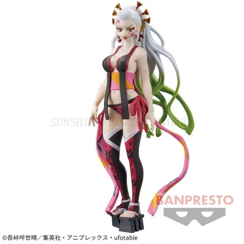 شخصيات نموذج أنمي Banpresto deman Slayer ، Gyokko ، Gyuutarou ، Hantengu ، Giyuutarou ، Daki ، ألعاب محاصر أصلية ، متوفرة بالمخزون