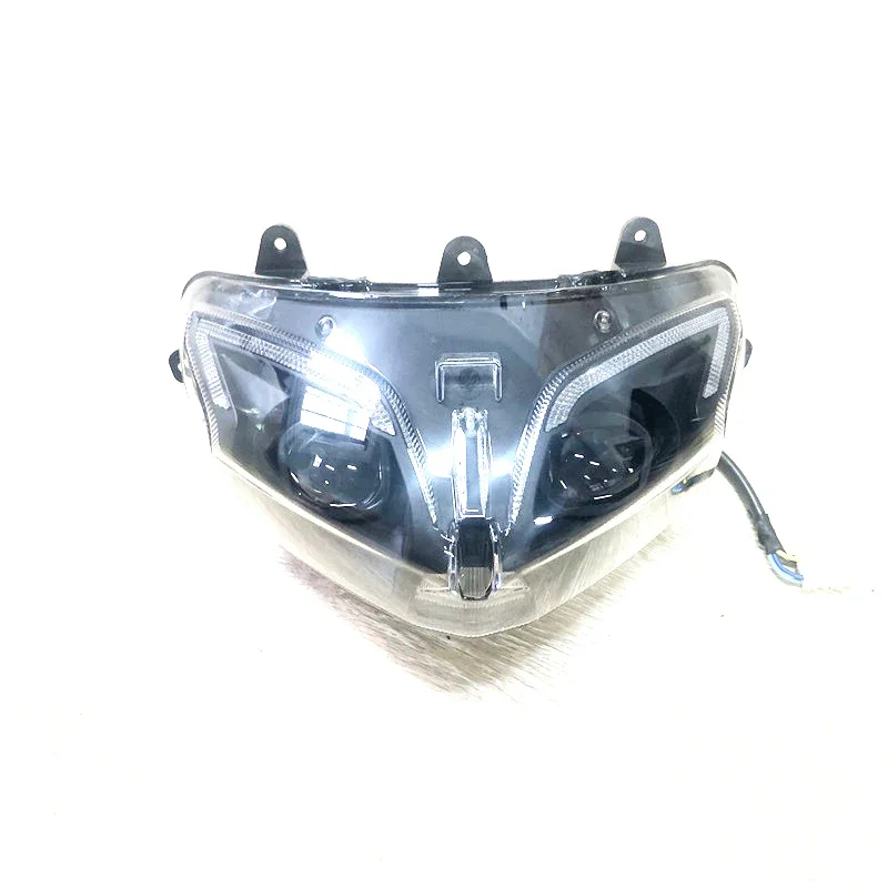 Acessórios para motocicleta TRK251 Farol dianteiro BJ250-18 Conjunto de farol