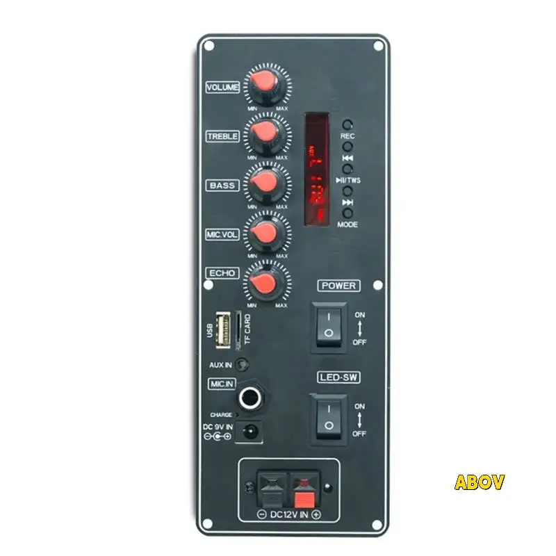 لوحة فك تشفير MP3 مع مقبض تعديل ثلاثي وباس يدعم MP3/WMA/WAV/Flac/Ape وحدة استقبال الصوت سهلة التشغيل #2