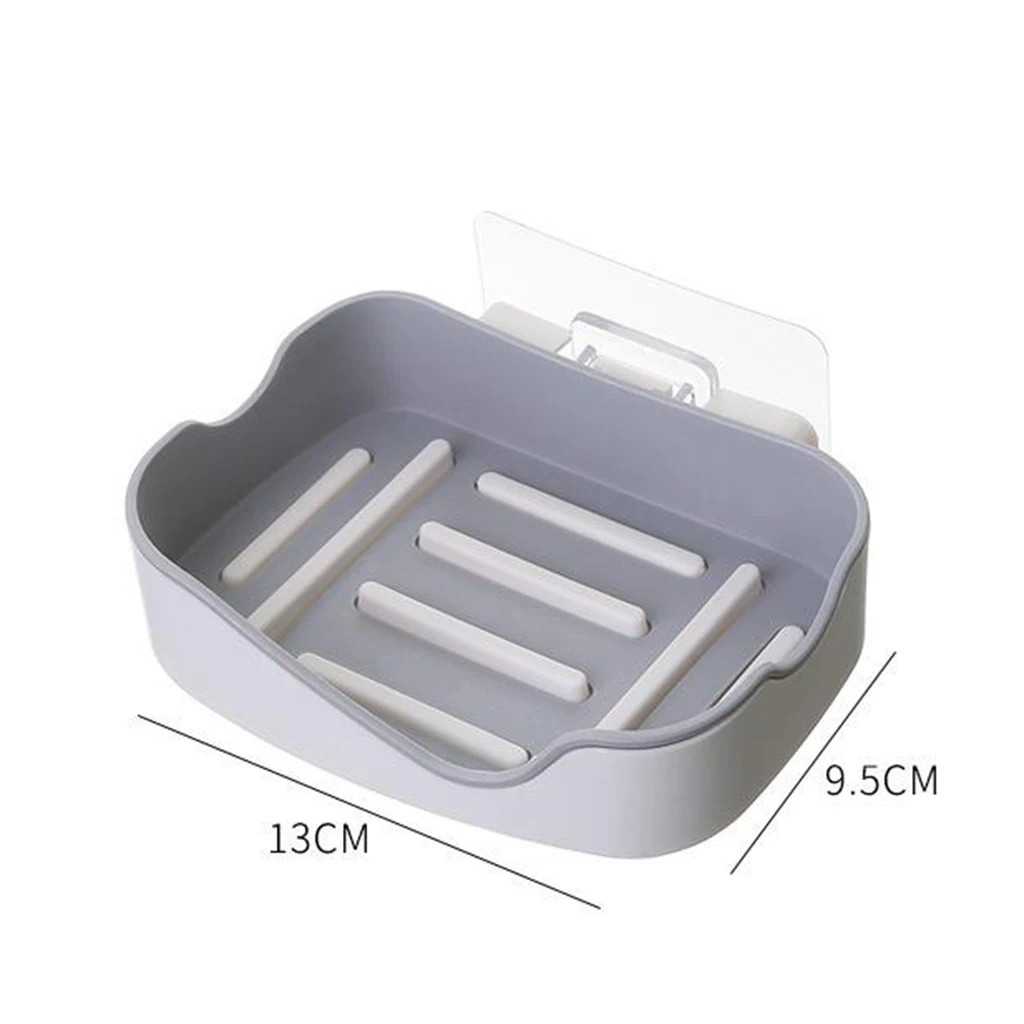 

Soap with Drain, Double Layer Draining Soap Box for Bathroom