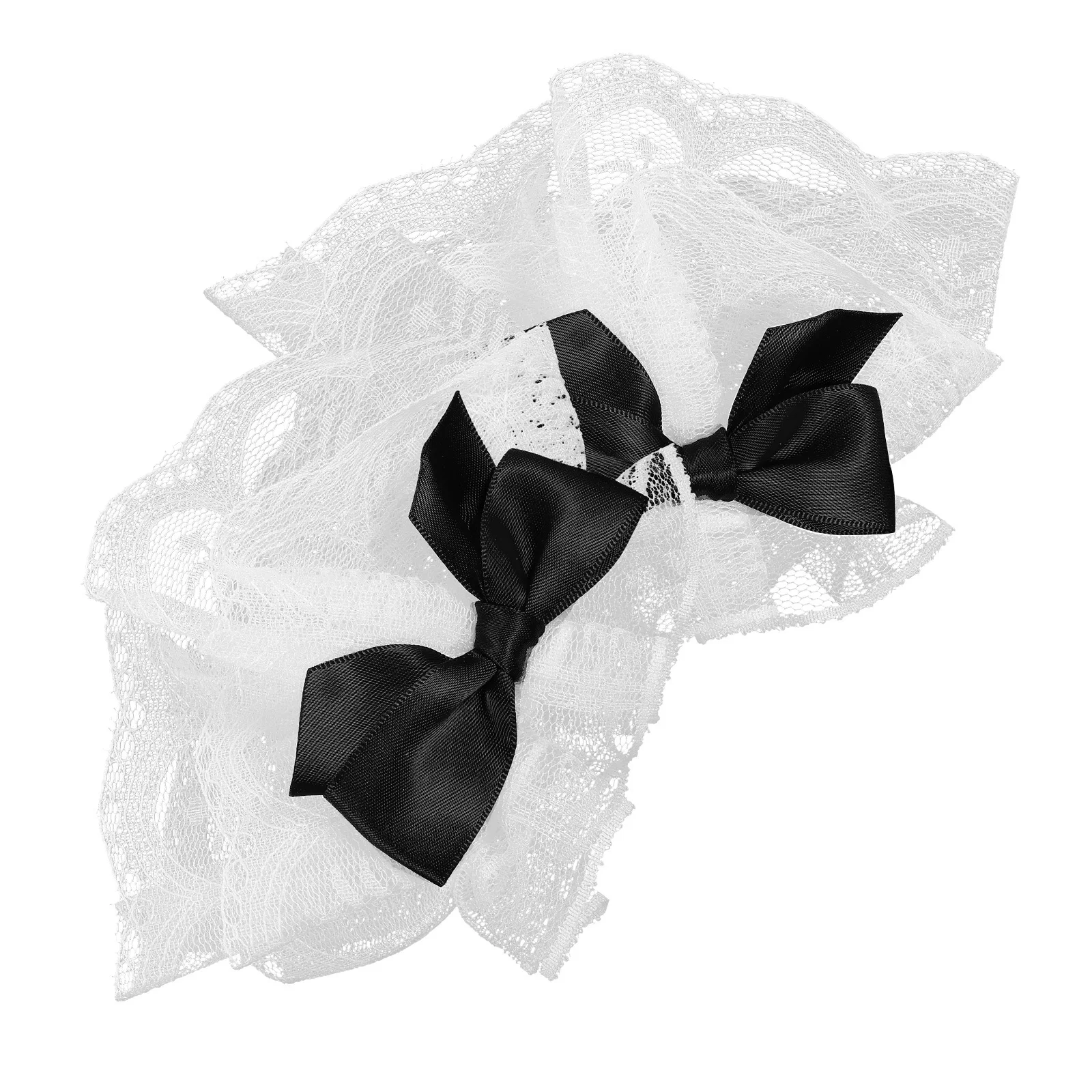 زوج واحد من أصفاد المعصم من الدانتيل، قفازات أنيقة بدون أصابع للنساء، إكسسوارات أزياء رومانسية لحفلات الزفاف وحفلات الشاي والمهرجانات #4