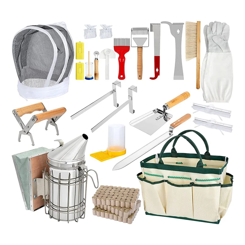 

LNHF Beekeeping Supplies, Beekeeping Tools Bee Keeping Supplies-All Kit For Beginners And Professional Beekeepers