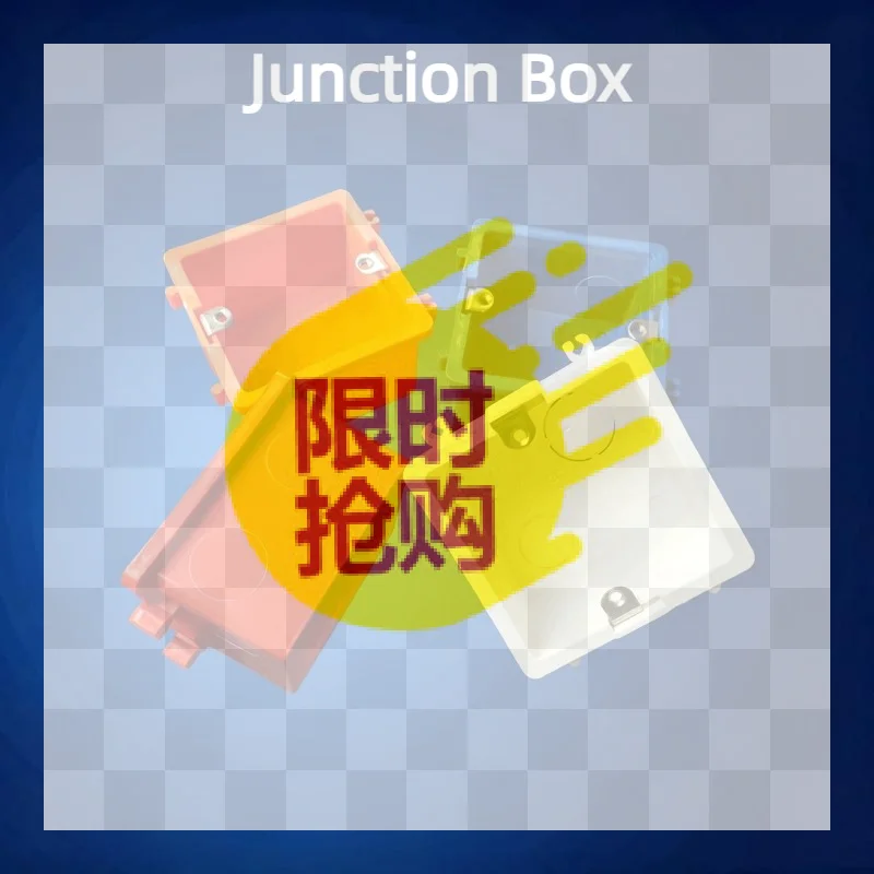 【BA】86 Type PVC Electrical Junction Box Assemble Design Sturdy Structure For Home Renovation Commercial Electrical Wiring