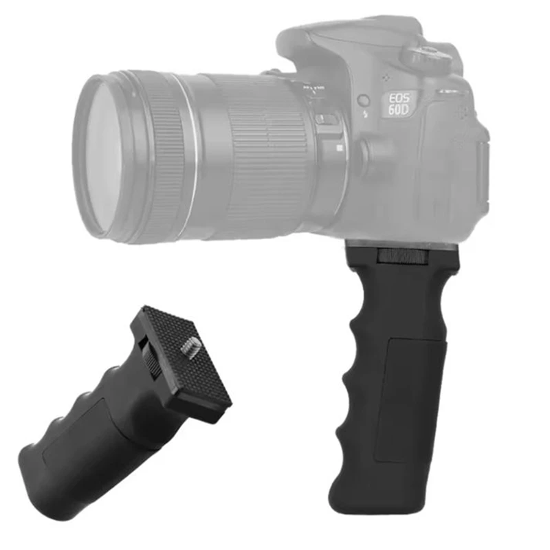 DT23 Camera Stabilizer Grip with Ergonomic Handle 1/4inch Thread for DSLR Photography Video Recording
