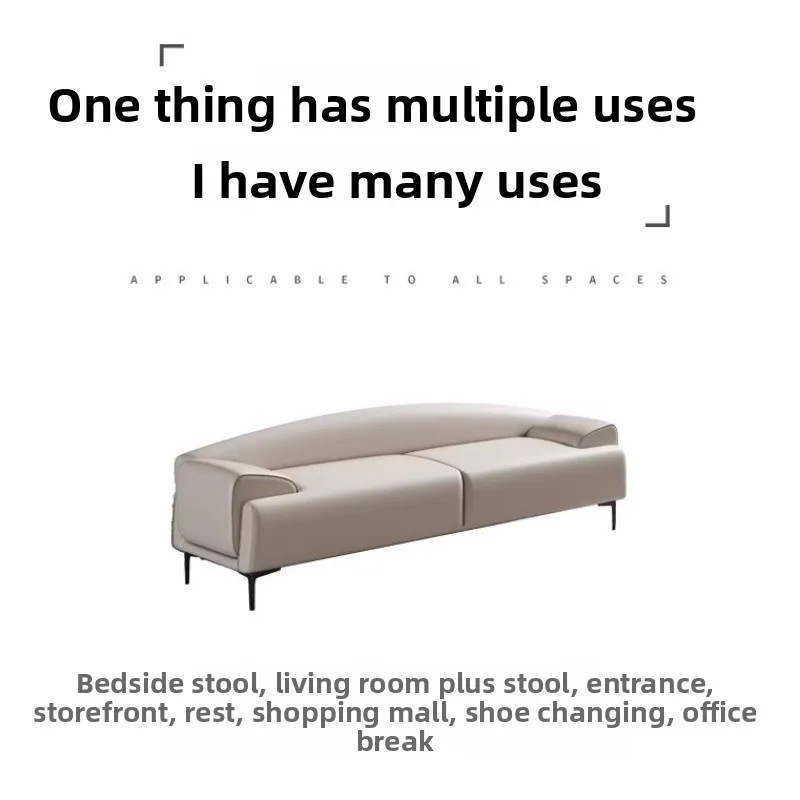 Прикроватный табурет в скандинавском стиле, простая гардеробная, гостиная, американский диван, длинный табурет, бархатный табурет для пеленания обуви, легкая роскошная кровать для спальни