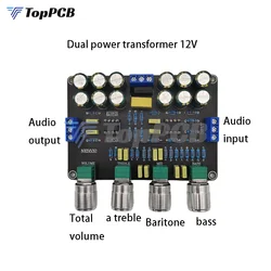 Audio HiFi Amprifier Dual NE5532 Tone Equalizer Preamp Stereo Preamplifier Board Treble Bass Tone Control Pre Amplifier