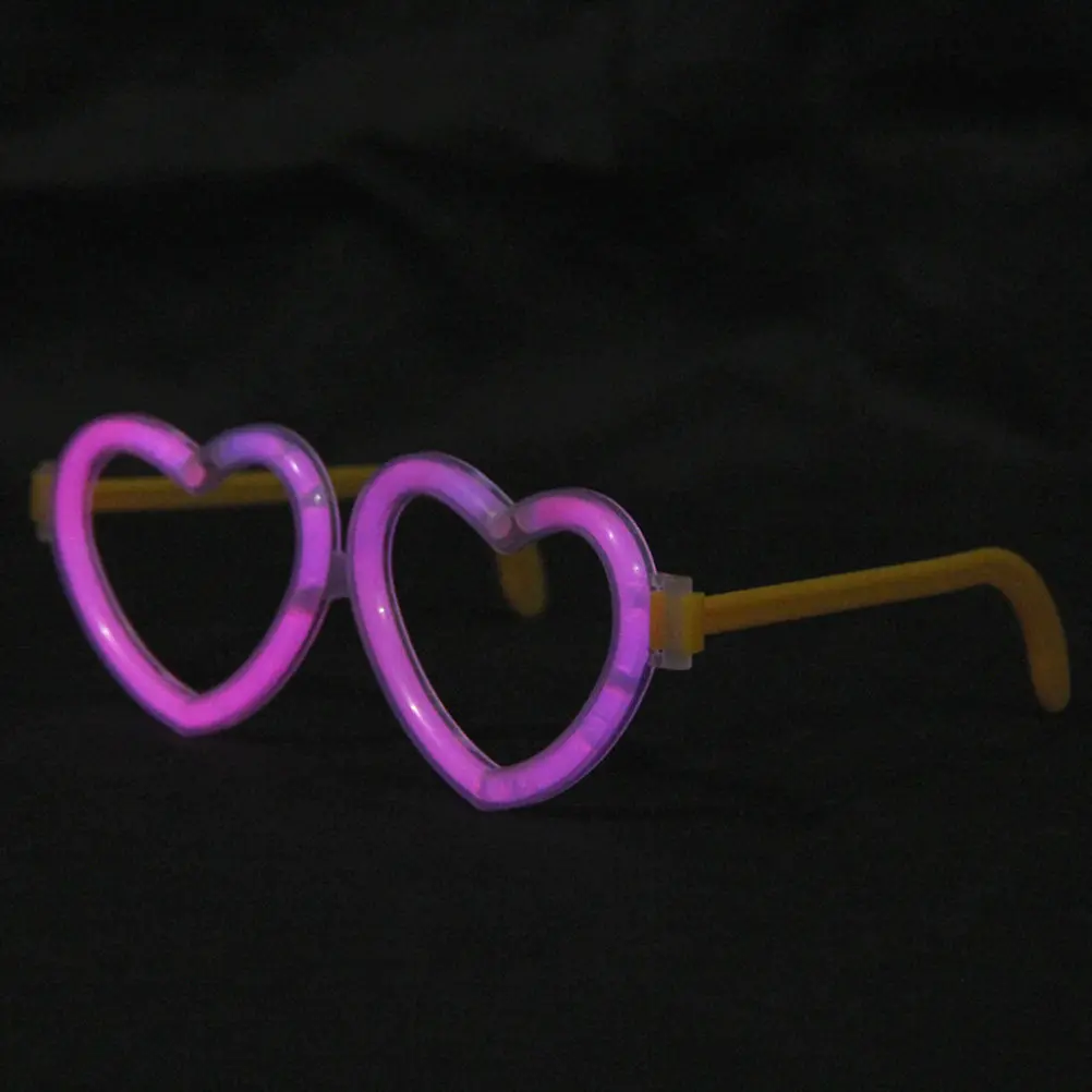 

4Pcs Glow Eyeglasses Fluorescent Light Up Party Glasses for Festivals Concerts Nightclubs New Year Eve Weddings Outdoor Events