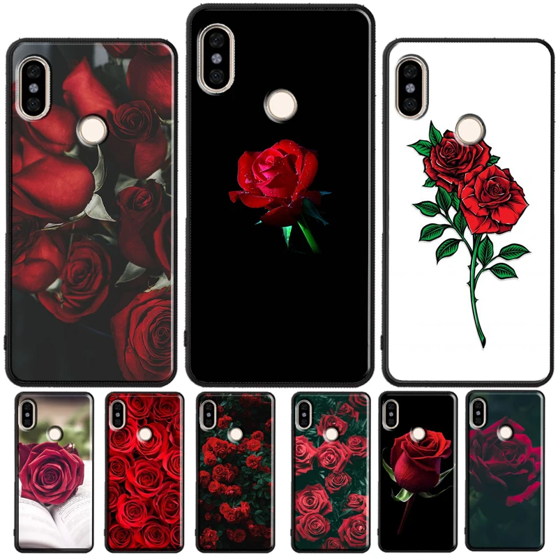 Red Rose For Redmi Note 11 Pro Phone Case For Redmi Note 10 Pro 7 8 9 Pro 10S 9S Redmi 10 9A 9T 9C