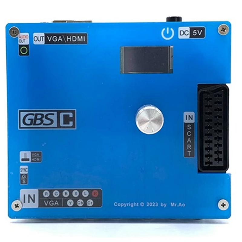 Upgrade Converter GBS Control Game Video Transcoder RGBS VGA Scart Ypbpr Signal to VGA HD Upscalers