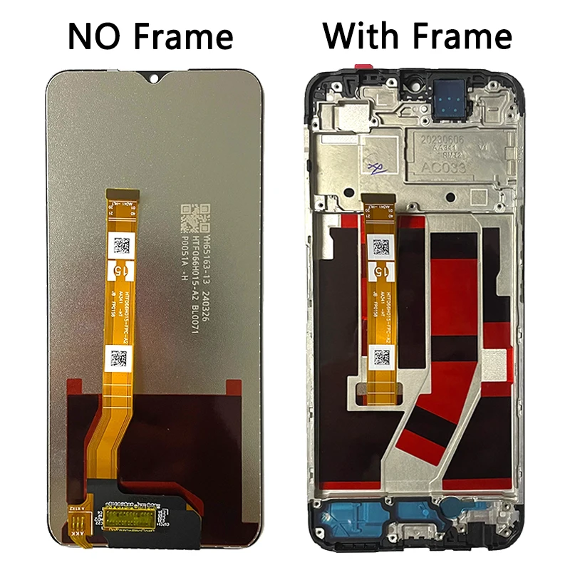 CPH2385 Display Screen With Frame For OPPO A57S A57s LCD Display Touch Screen Digitizer Assembly Repair Replacement Parts