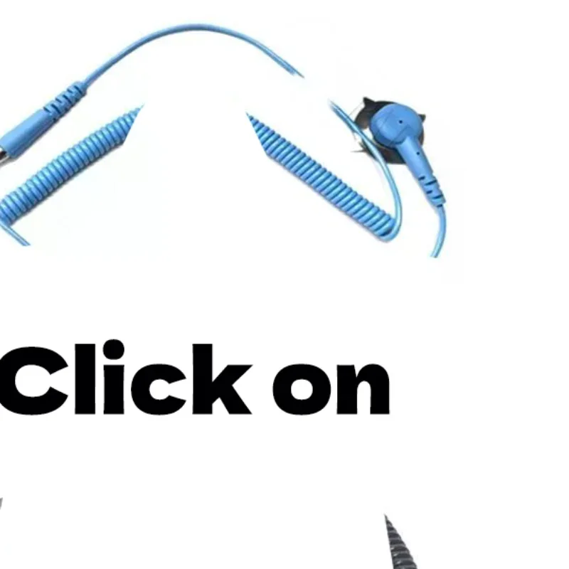 1PC Anti Static Grounding Cable Coiled Cord For Alligator Clip Claw PU Wire Electrostatic Earth Cable Electrical Supply Kit