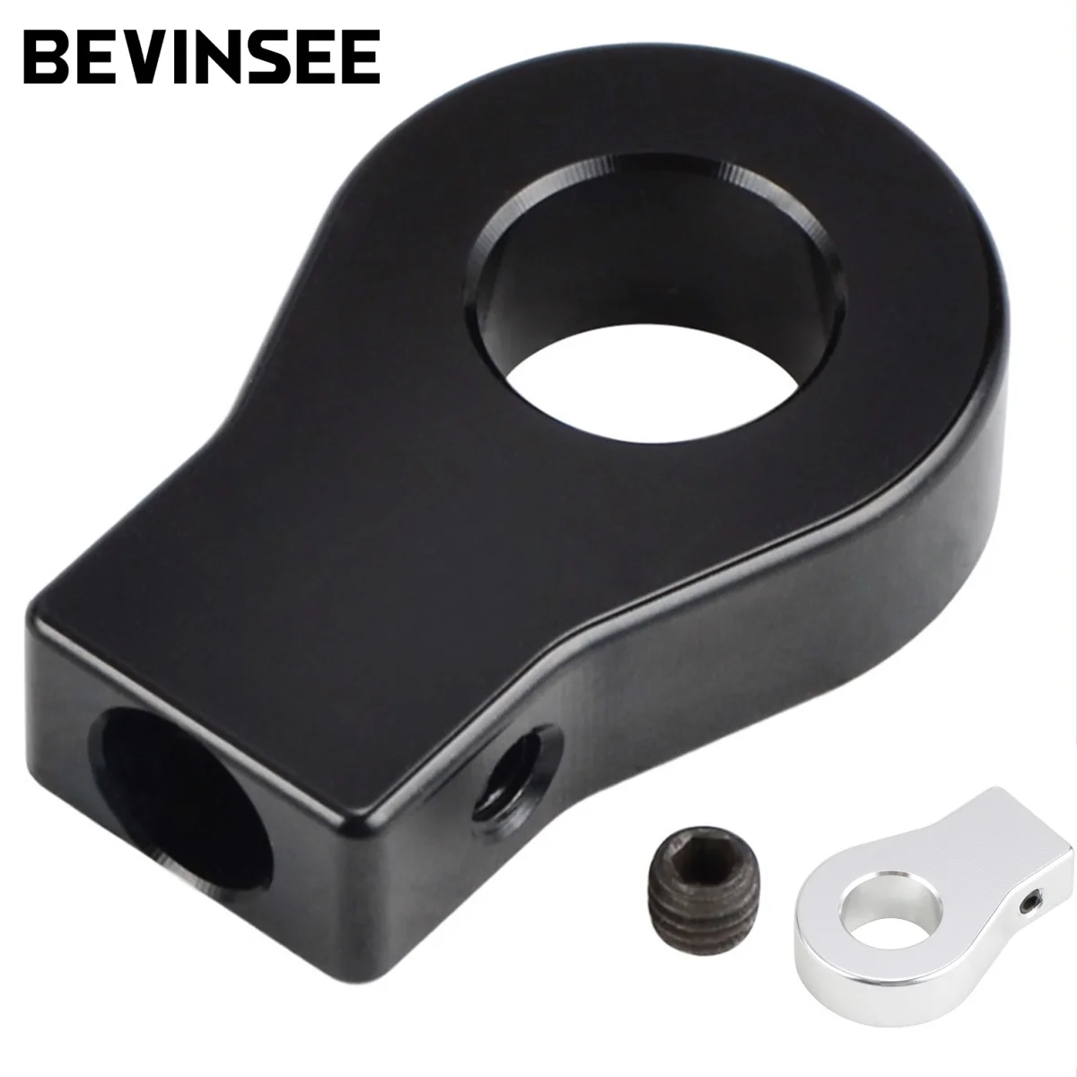 

BEVINSEE Aluminum Car Clutch Master Cylinder Rod Repair Mod Fix Black/Sliver for Mustang V6 GT Cobra 2005-2010 4R3Z-7A543-AA