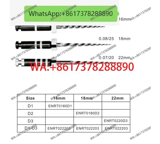 ملفات Foshan Meite Manufacturer RT لإزالة جوتا بيرشا والحشوات في قناة الجذر #1