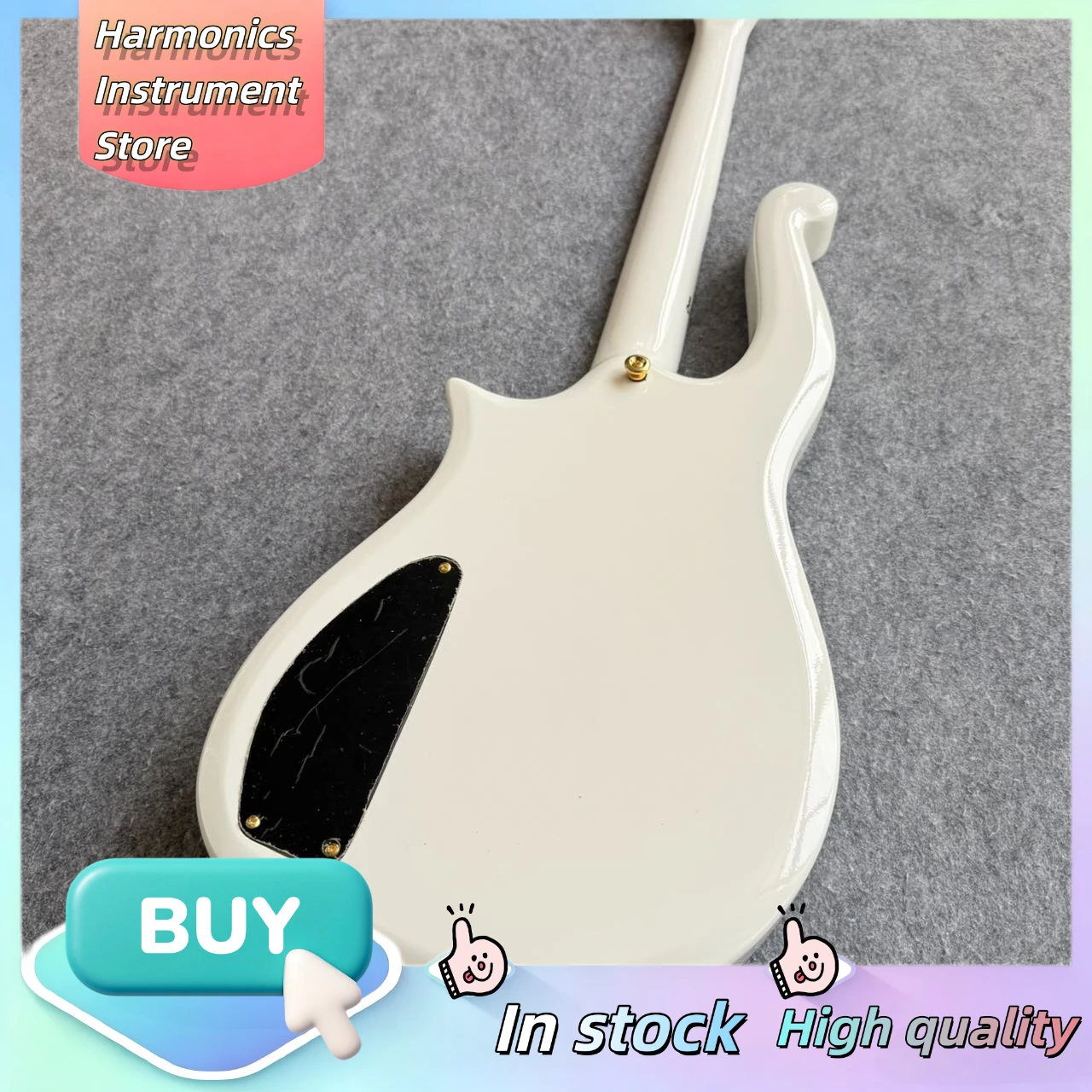 Cloud Electric Guitar 6 String SH Pickups White Noble Style Fixed Bridge Classic Rock Pop Stage Performance Guitar Beginner