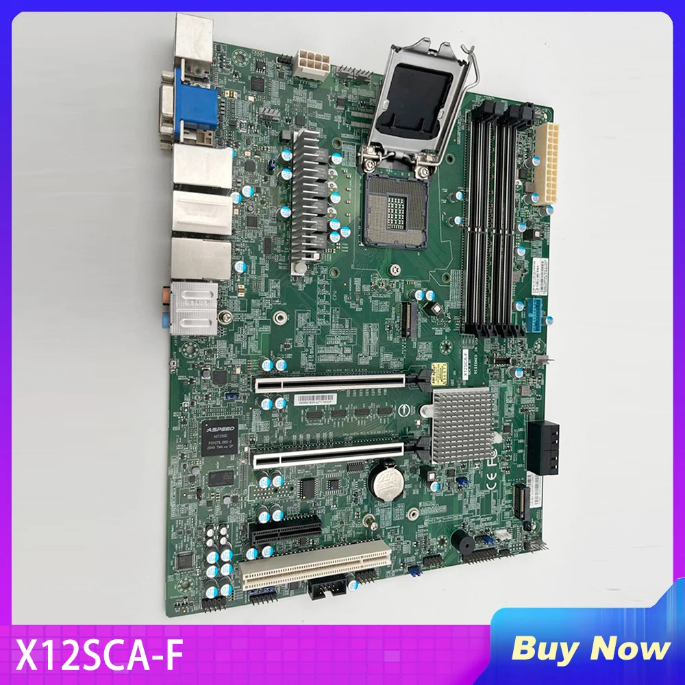 

Server Motherboard For Supermicro Single-channel W480 Chip IPMI Tenth Generation i9 i3 i5 i7 X12SCA-F