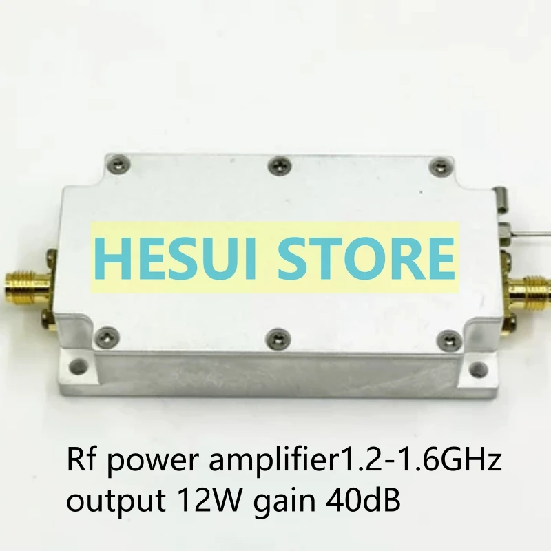 

Rf power amplifier 1.2-1.6GHz output 12W gain 40dB