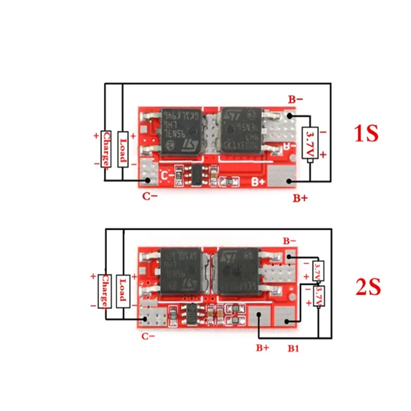 1S 2S 10A 3S 4S 5S 20A 18650 BMS Li-ion Lipo Lithium Battery Protection Circuit Charging Board Module PCB PCM Lipo Cell PCB