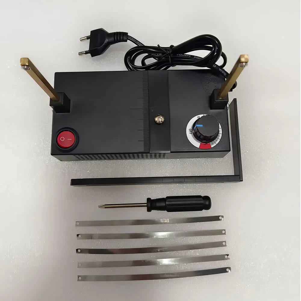 220V EU/US Plug Die-Cut Machine Mini Hot Cutting Machine Manual Electric Heating Styrofoam Cutter for Ribbon Lace Braided Belts