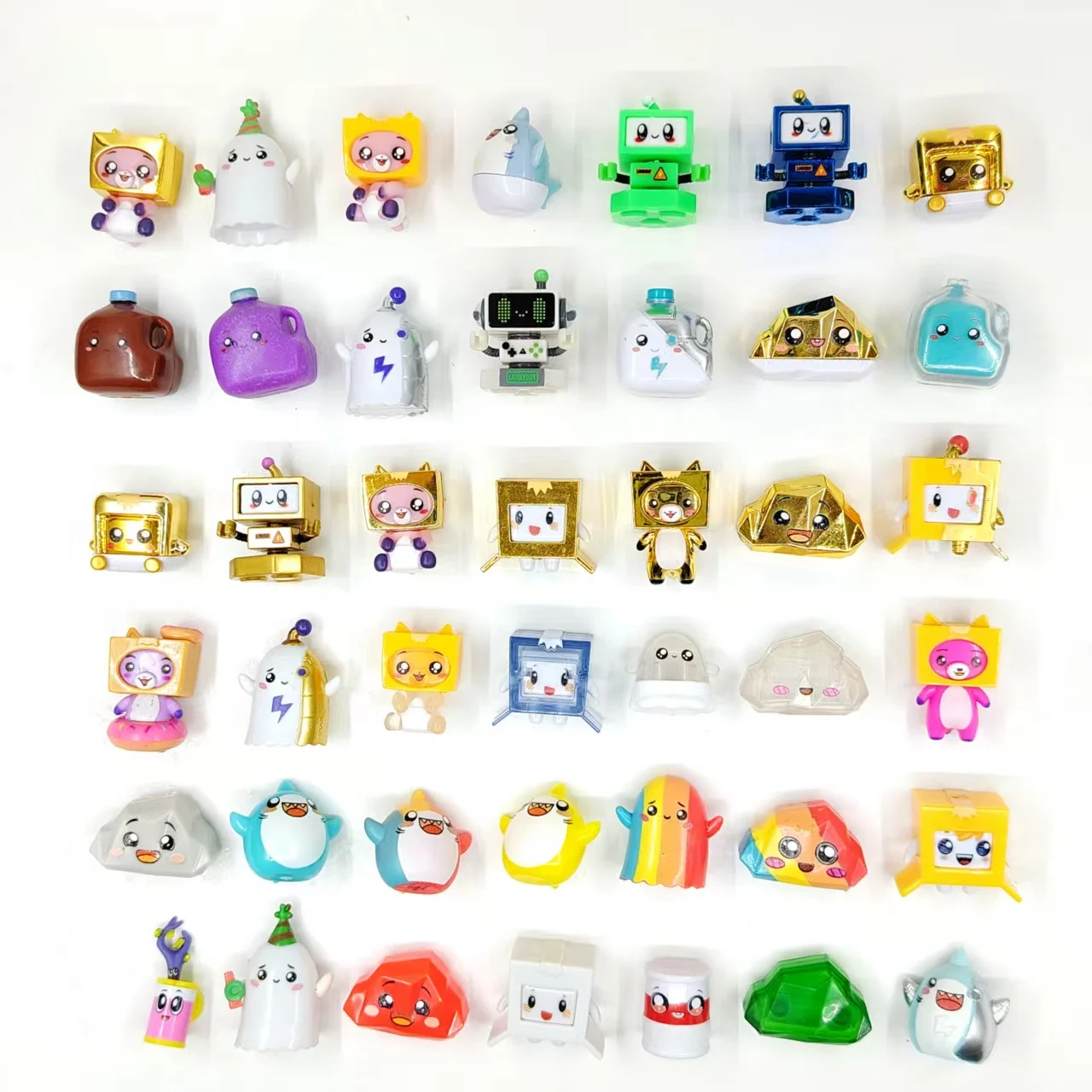 

Original Lankybox 1-2cm Rare Gold Robot Mini Figure Collection Lovely Toy Gift for Kids And Girls Christmas Birthday Gift