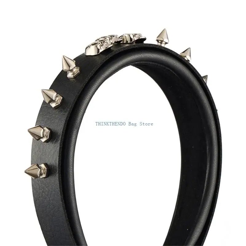 

340D Unisex Punk Spiked Hairband Elastic Design Fashion Headpiece Headwear For Music Festivals And Parties